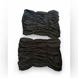 Target Black Ruched Pillow Case Set